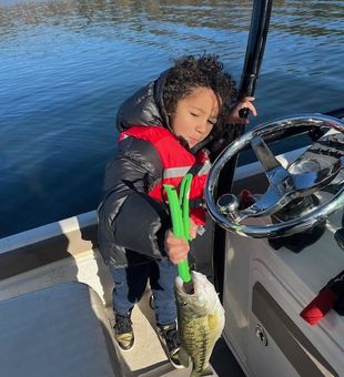Excited with a nice Largemouth Bass catch!