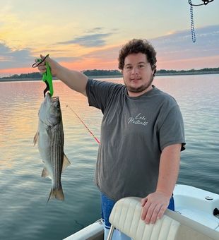 Awesome Striped Bass catch at sunset!