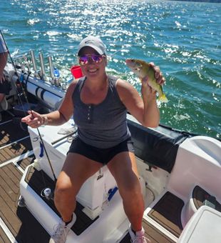 Perfect day for perch fishing on Lake Erie’s water