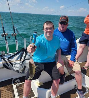 First walleye ever, Port Clinton Ohio