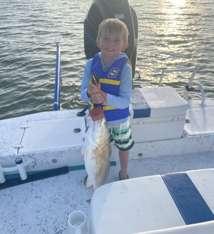 Great jigging action on calm waters today!