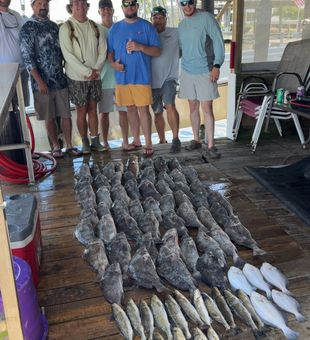 Inshore fishing trip in Lafitte.