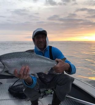 Beautiful Lincoln City Chinook salmon at sunset!