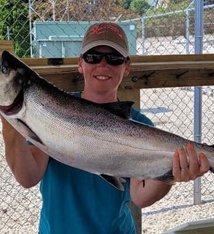 Fishing in Manistee, Michigan