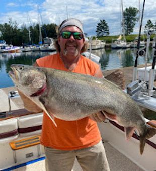 Lake Superior, where trout dreams take flight.
