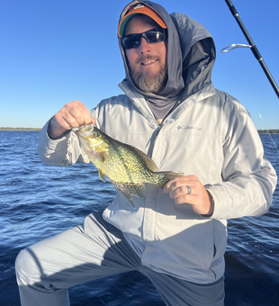 Nice crappie using light tackle at Wild Willys!