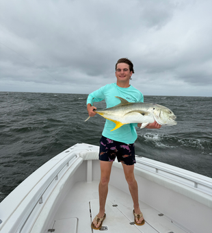 Fort Morgan crevalle jack brought to the boat!