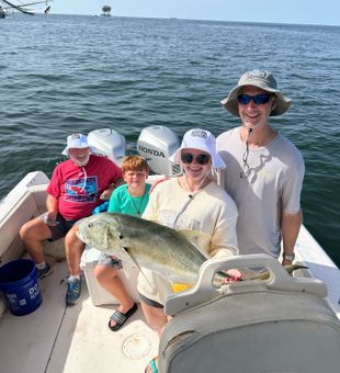 Joyful jack crevalle catch!