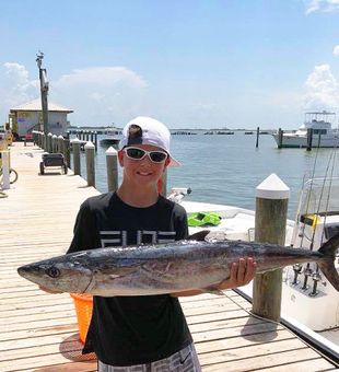 Young Angler and his King mackerel. - Dauphin Island, AL.
