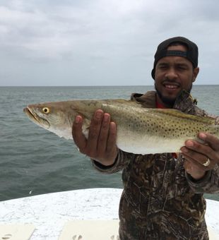 Meaty Trout Catch! - Rancho Viejo, TX.