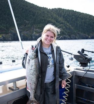 Salmon dinner for later caught in Homer, Alaska.