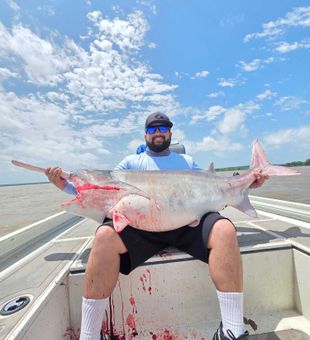 Trophy catfish landed on Glencoe OK fishing adventure!