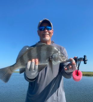 Sunset casts in the tranquil Matagorda Bay