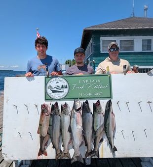 Lake Ontario is the perfect destination for multi-species fishing, where every trip offers a chance to hook salmon, trout, bass, pike, and more.