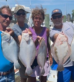 Outstanding summer flounder haul from Leonardo State Marina!