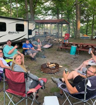 Base camp ready for tomorrow's Hale MI fishing adventure!