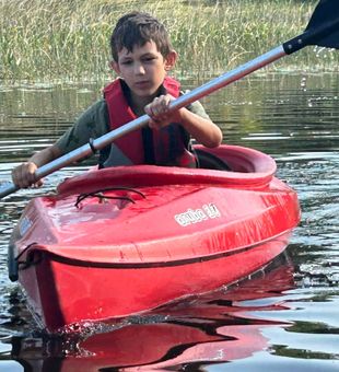 Exploring peaceful waters in Hale MI by kayak!