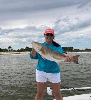 Redfish in the boat