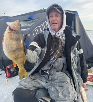 The golden hour looks better with a walleye on the line.