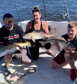 Ponce Inlet Beach Charters: Redfish Family Bonding