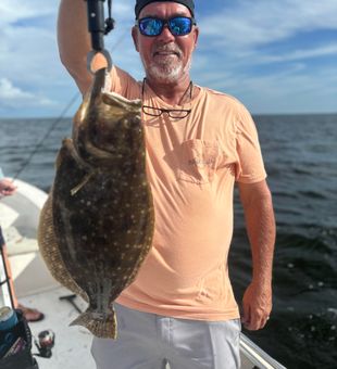 Stuffed flounder for dinner!