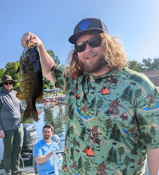 A massive 41-inch smallmouth bass landed after a ferocious fight on a variety of techniques in Wisconsin.