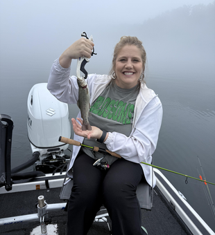A thrilling day on the water with a rainbow trout caught on an array of techniques!