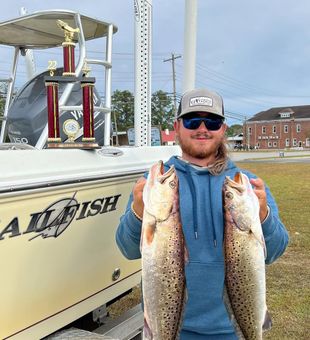Working the river for New Bern trout.