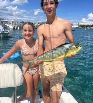 Nice Mahi Mahi on deep sea jigging! Partly cloudy conditions made for an exciting adventure.