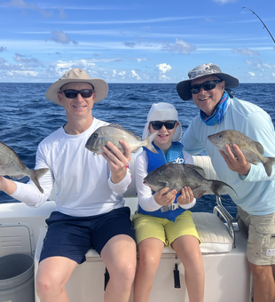 Mixed bag success with West Palm Beach porgy and triggerfish!