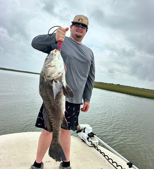 Big black drum from Matagorda Bay waters!