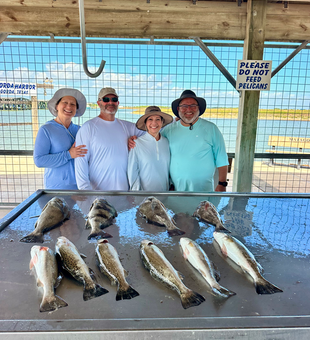 Mixed bag of speckled trout and sheepshead from Matagorda Bay!