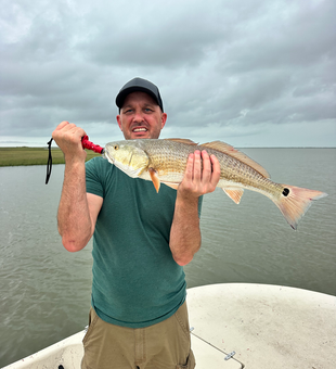 Monster Matagorda Bay redfish on light tackle!
