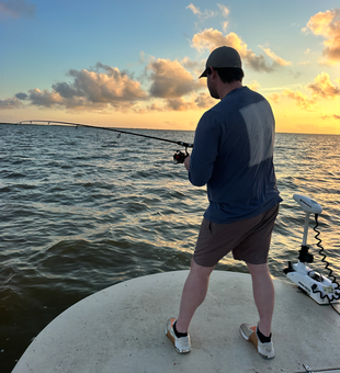 Sunset fishing adventure at Matagorda Bay delivers pure magic.