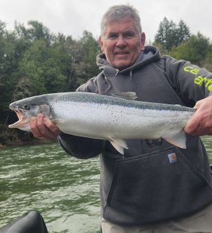 Bright chrome steelhead success!