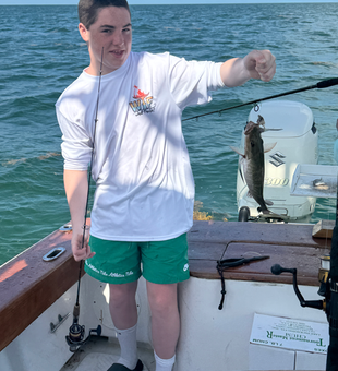 Enjoying a day on the water.