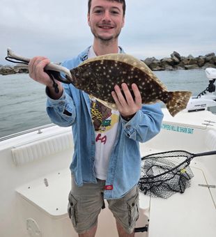 Flounder catch highlight on Murrells Inlet fishing charter