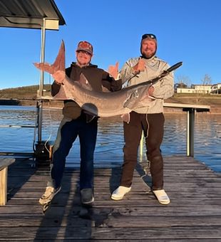 Epic Bull Shoals Spoonbill paddlefish catch