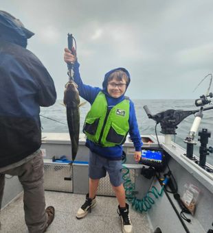 Proud young angler with Lake Erie walleye | NY charter