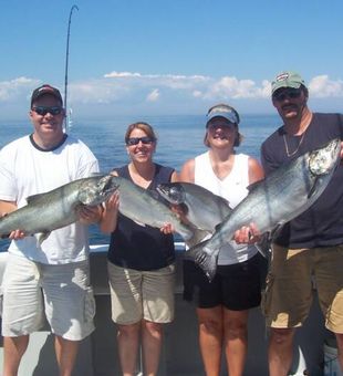 Salmon Fishing on Lake Erie