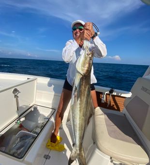 Strong angler with Cobia