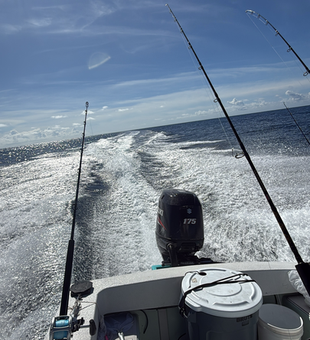 Perfect day for deep sea jigging and trolling with multiple techniques ready to go!