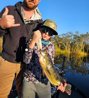 Reeling in trophy catches on Okeechobee's waters.