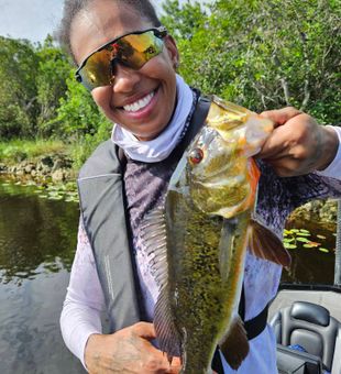 Calm water bass fun on Okeechobee