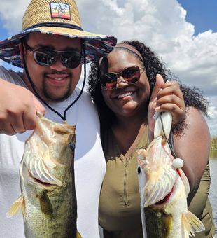 Double bass success in South Bay FL waters!