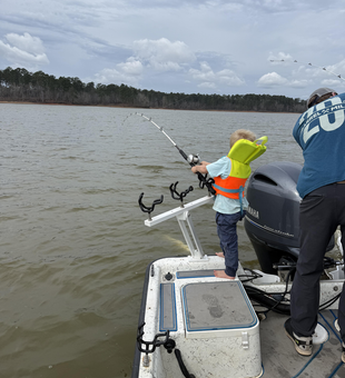 Bent rod action on the waters of Beaufort!