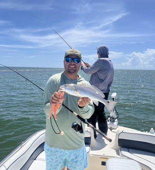 Reeling in a Redfish: Crystal River's finest on light tackle!
