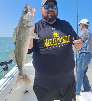 Perfect Ohio day for a Lake Erie catch