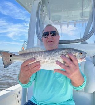 Red Fish Trophy in Beaufort Fishing Charter. 