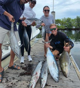 Boynton Beach delivers with longfin yellowtail, little tunny, and barracuda!
